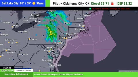 LIVE: Tonight’s Severe Weather Tracker for Truckers 🚛🌩