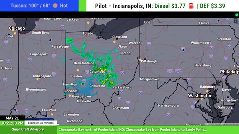 LIVE: Tonight’s Severe Weather Tracker for Truckers 🚛🌩