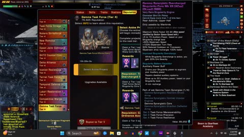 Gamma Reputation Rewards up to Tier IV STO