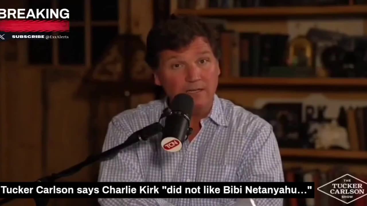 NEW: 🚨 Tucker Carlson says Charlie "did not like Bibi Netanyahu."
