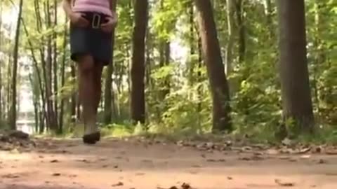 High Heel Walk Down Dirt Path