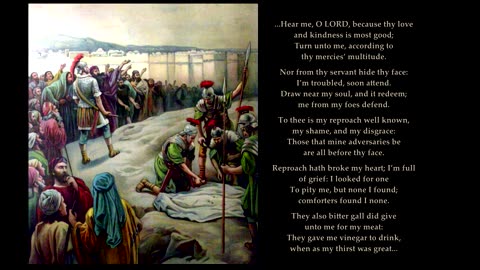 Psalm 69: 16-21. Tune: Stornoway