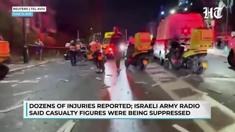 Chaos In Israel's Largest City As Iran's Revenge Attack Causes Damage; Tehran Hits '150 Targets'
