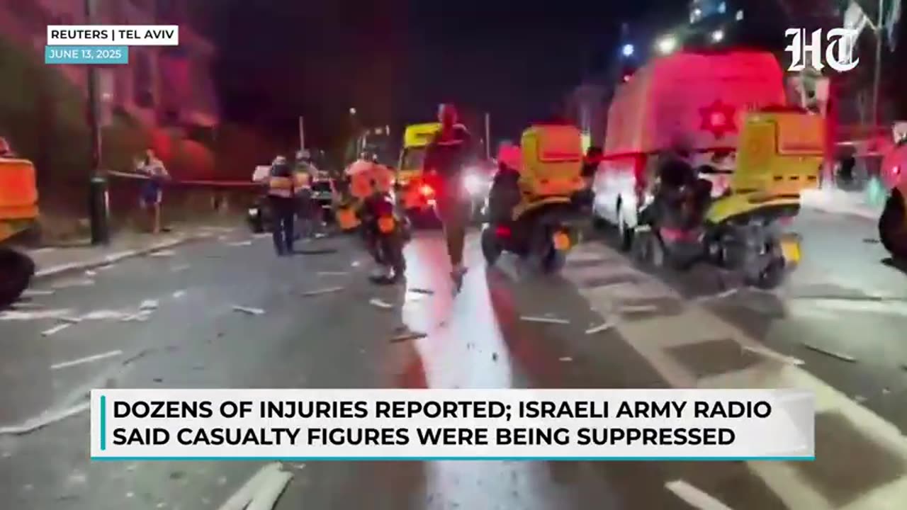 Chaos In Israel's Largest City As Iran's Revenge Attack Causes Damage; Tehran Hits '150 Targets'
