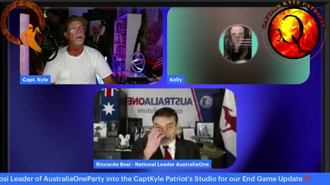 Capt Kyle & Kelly resume our biweekly Round Table w Australia Party's leader LTC Riccardo Bosi!
