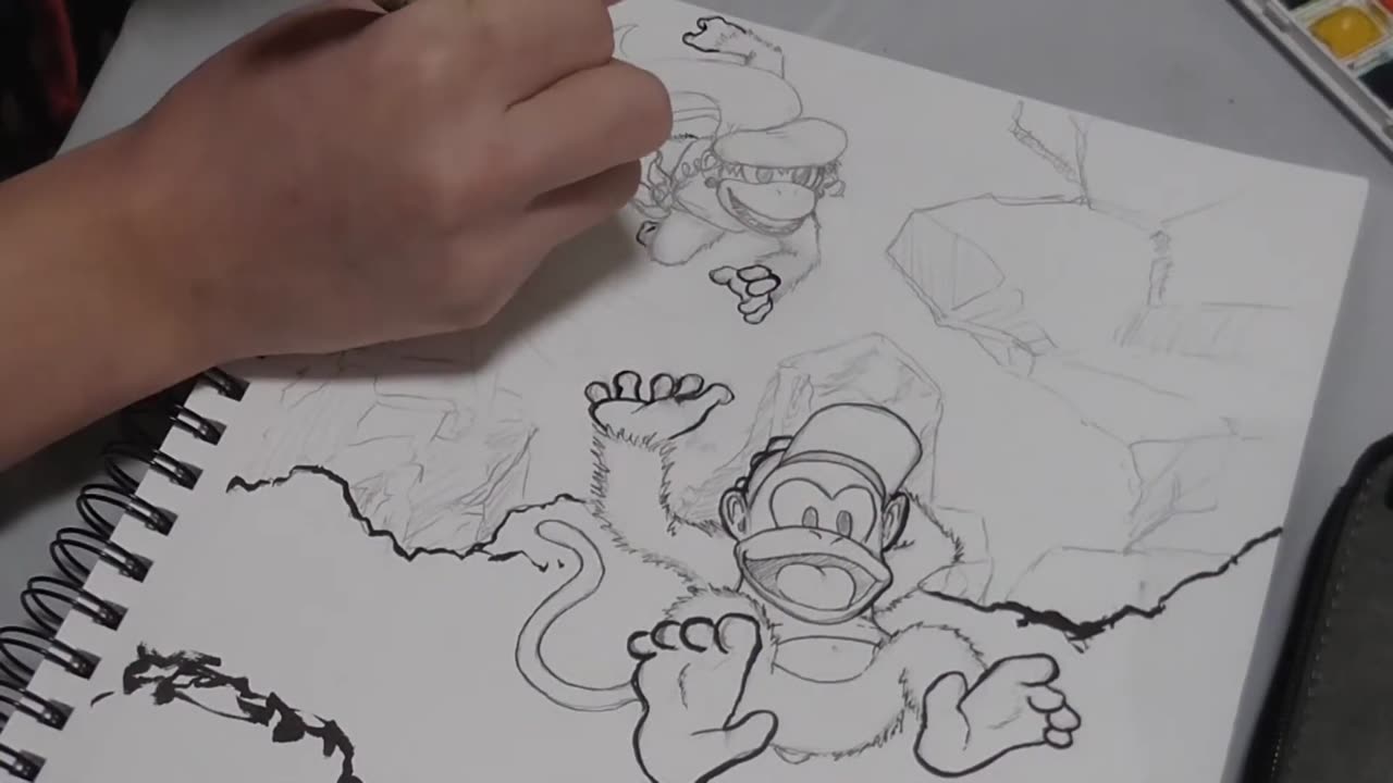 Speed Drawing 20 (Donkey Kong Country 2: Diddy's Kong Quest)