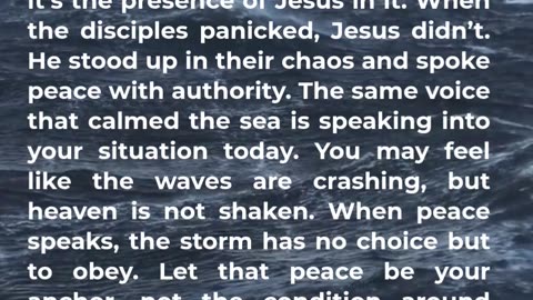 Peace in the Storm