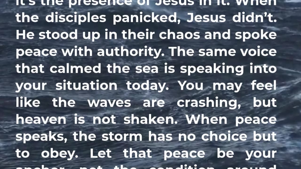 Peace in the Storm