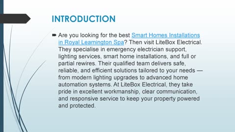 Best Smart Homes Installations in Royal Leamington Spa
