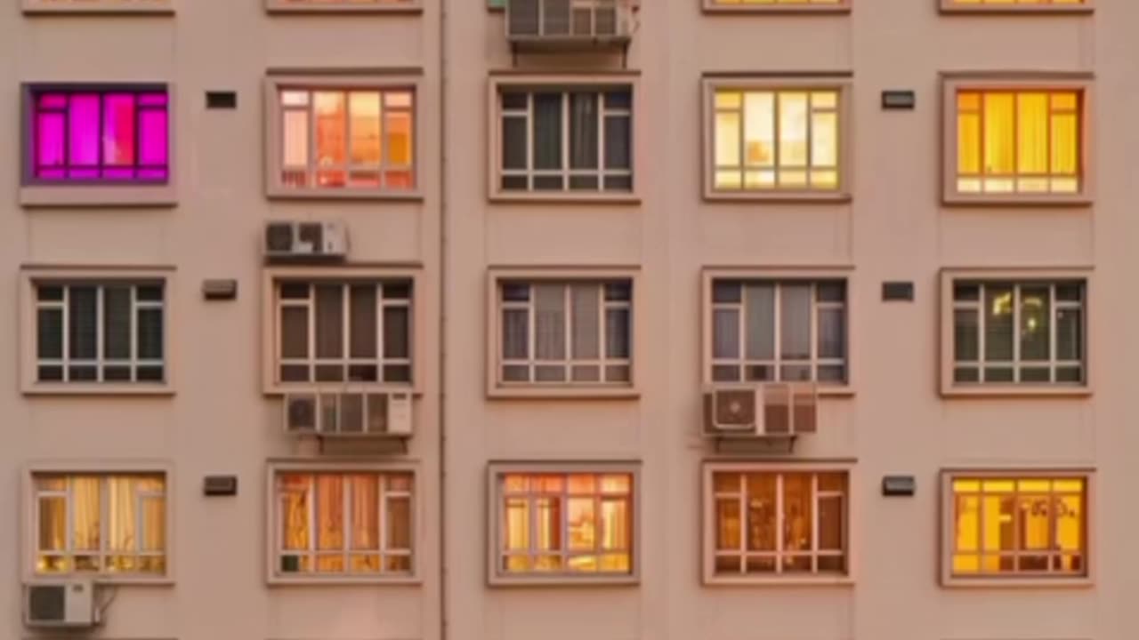 Light shines into the window