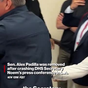 California Sen. Alex Padilla arrested yesterday