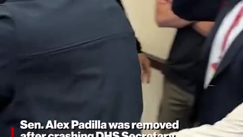 California Sen. Alex Padilla arrested yesterday