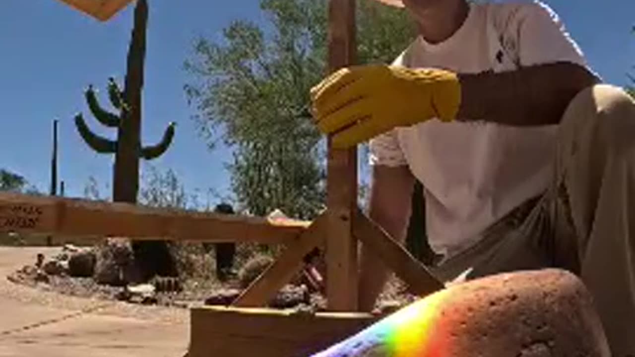 How Powerful The Sun Is Using An Improvised Magnifying Glass