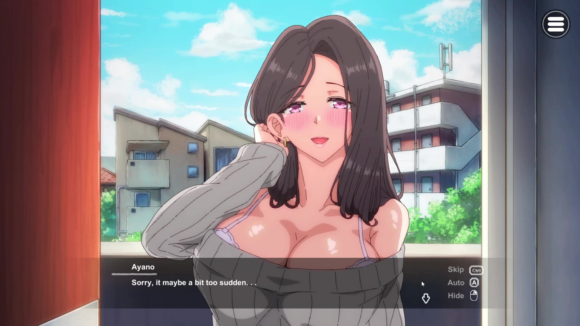 The Neighbor’s Wife 2 – Forgetting Herself Next to Her Husband: Creampie Sex V1.0 [English]