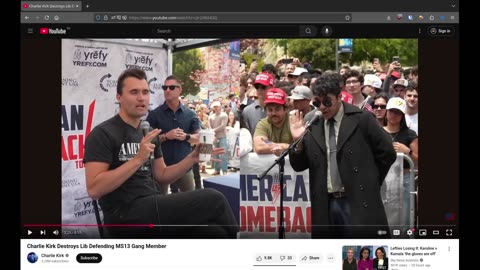 Let's Review Together - Charlie Kirk - Charlie Kirk Destroys Lib Defending MS13 Gang Member