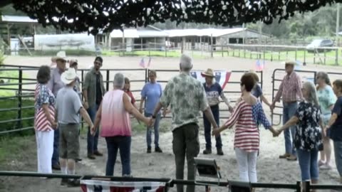 Skipper Calder & Cowboy-up Ministry bring horse training with a message at 11am.