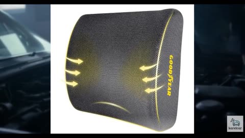 Goodyear Pure Memory Lumbar Support Pillow – Premium Memory Foam Back Support Cu