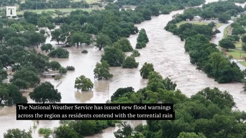 Drone Video Displays Flash Flooding in Texas