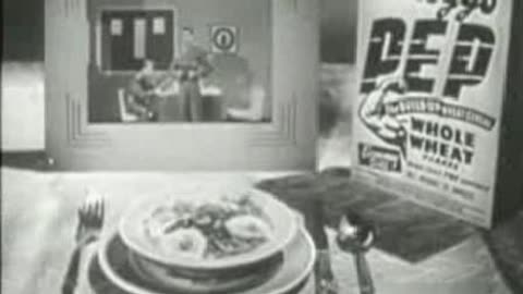 Commercial - Kellogg's Pep Wheat Flakes (Space Patrol 1954)