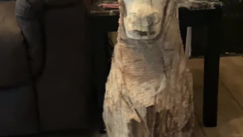 Horse carving