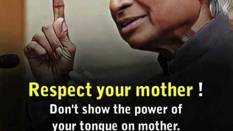 Respect Your Mother: The First Teacher of Your Words