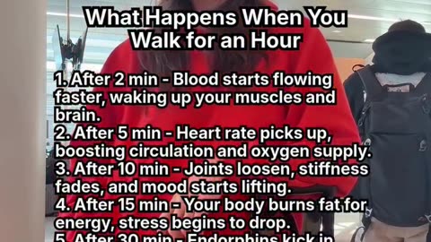 This is what happens when you start walking