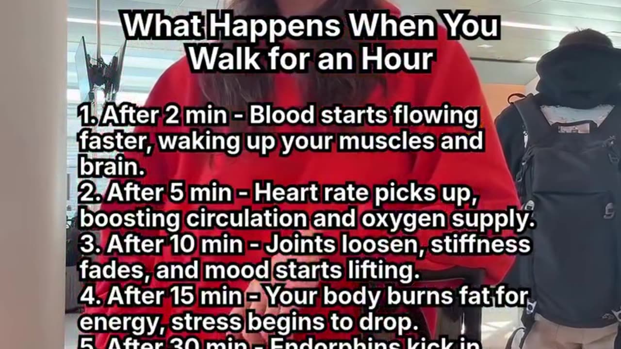 This is what happens when you start walking