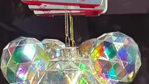 Disney Parks Mickey Mouse Faceted Iridescent Ornament #shorts