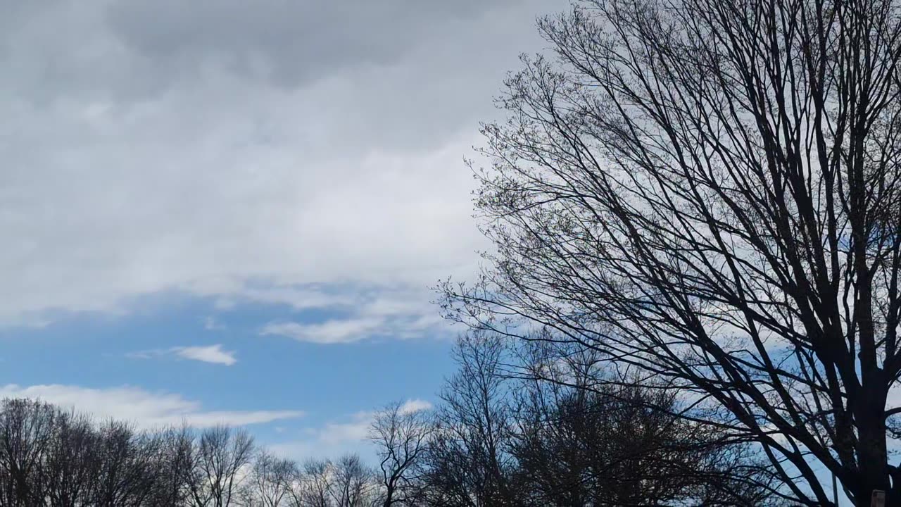 Created material(fake clouds), in the atmosphere