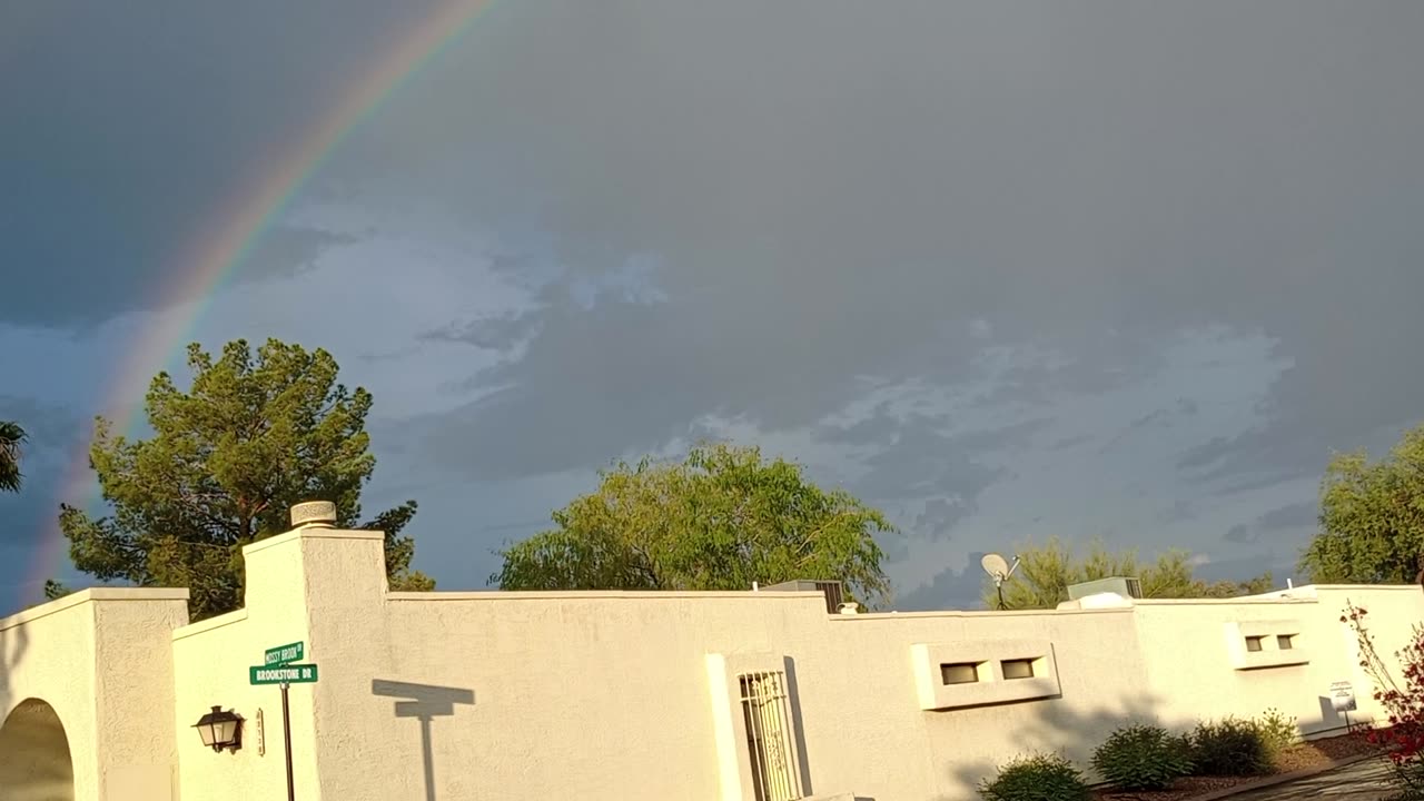We had small pleasing monsoon rain My mother-in-law thought there'd probably be a rainbow20250722106