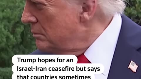 Trump says he hopes Israel and Iran can strike a ceasefire deal REUTERS
