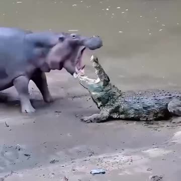 Crocodile gets the message 😝