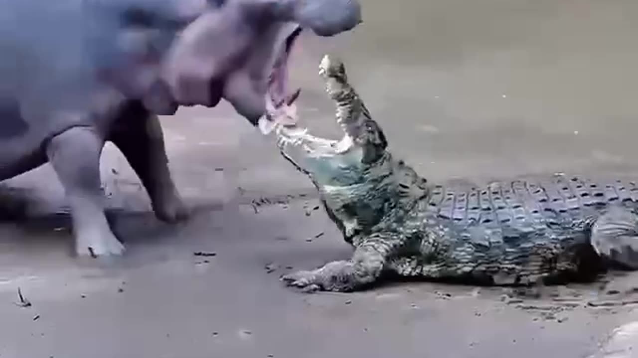 Crocodile gets the message 😝