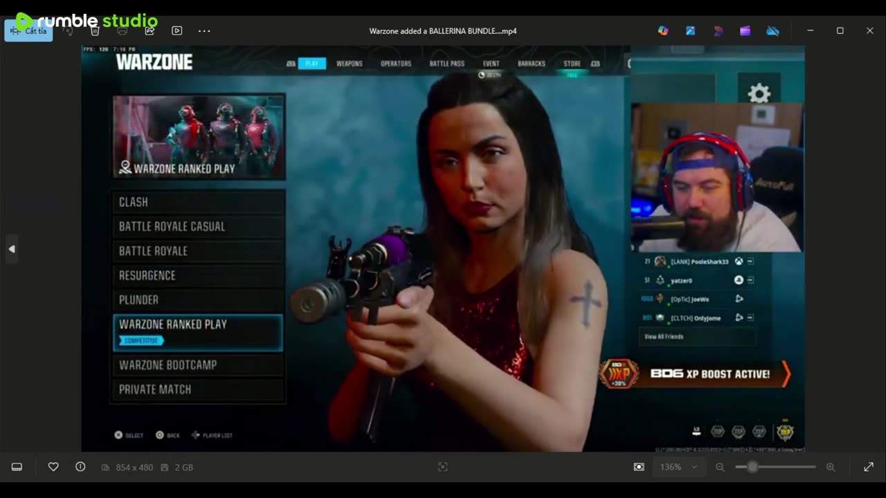 LIVE Warzone added a BALLERINA BUNDLE..