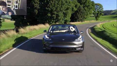 Outtake #1,202 Of The Panda Bear Drives A Tesla Model 3 Car On The Roadway Fake Funny Parody Video