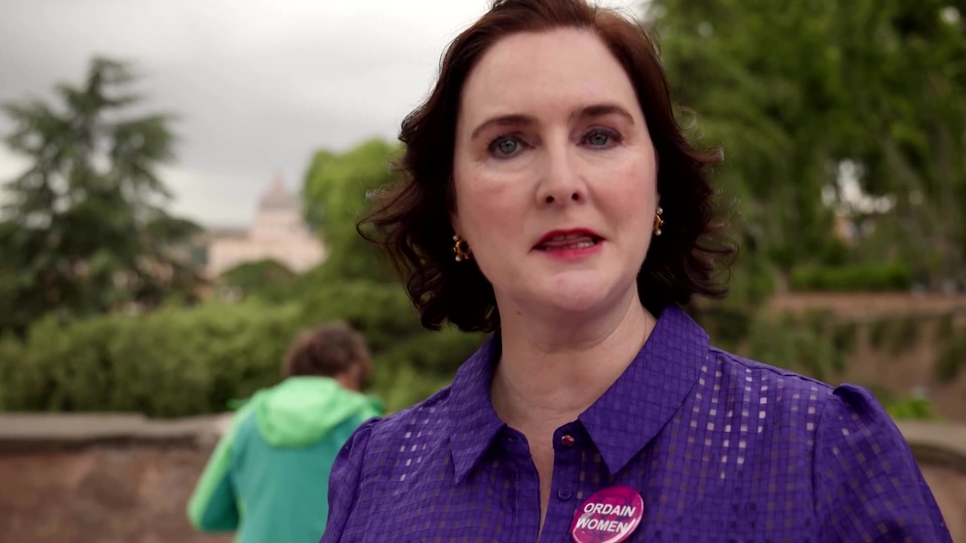 Pink smoke over the Vatican in protest at male-only conclave