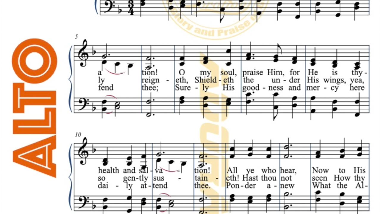 SDA Hymn 001 - Praise to the Lord - Alto