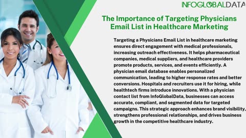 Unlock Your Marketing Potential with Verified Physicians Contact Lists