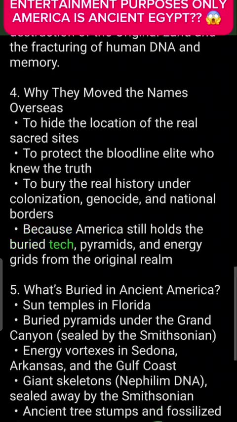 America is Ancient Egypt?