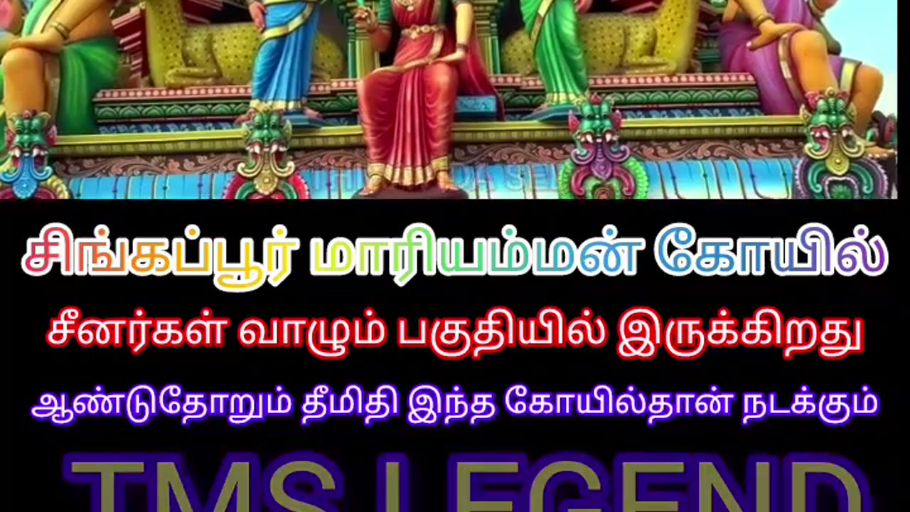 சிங்கப்பூர் மாரியம்மன் கோயில் 2024 TMS LEGEND M.THIRAVIDA SELVAN SINGAPORE TMS FANS PART 1