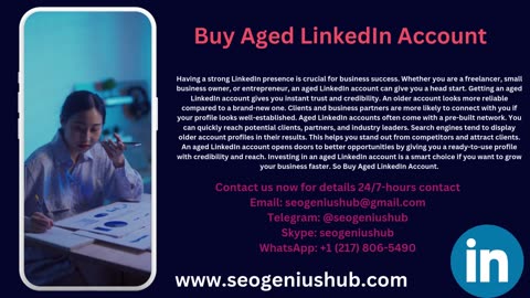 Buy An Aged LinkedIn Account