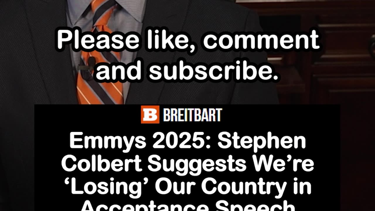 Colbert’s Reckless Emmy Speech: ‘We’re Losing Our Country,’ ‘Go Crazy’