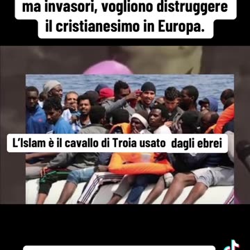 Non sono emigranti ma invasori , vogliono distruggere il cristianesimo Piano kalergi