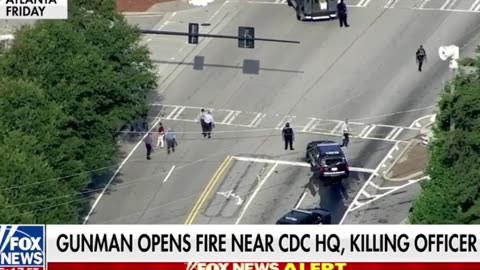 Police officer killed after 'antivax' gunman targets CDC HQ