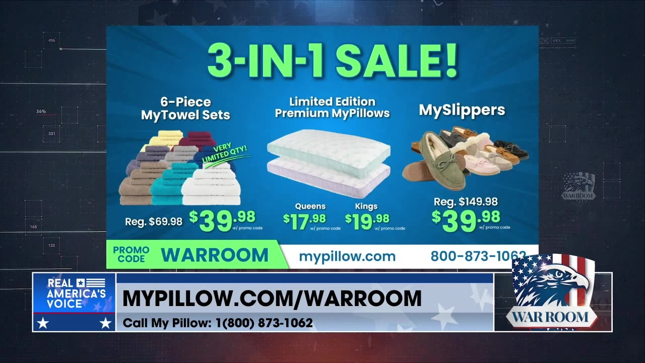 WarRoom Posse Exclusive Deals Available With Promo Code WARROOM Only At MyPillow.com/warroom