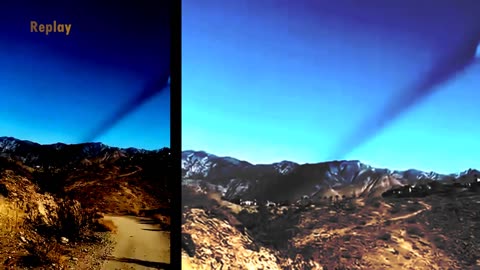 Un énorme OVNI filmé par un cycliste