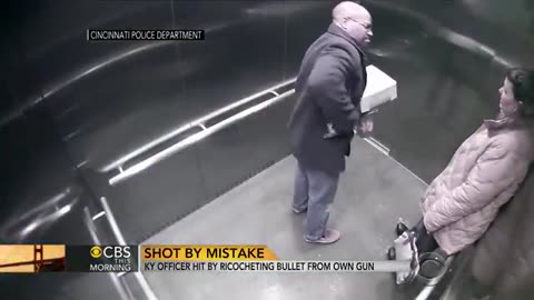 Breaking: Video shows off-duty cop accidentally shooting himself in elevator