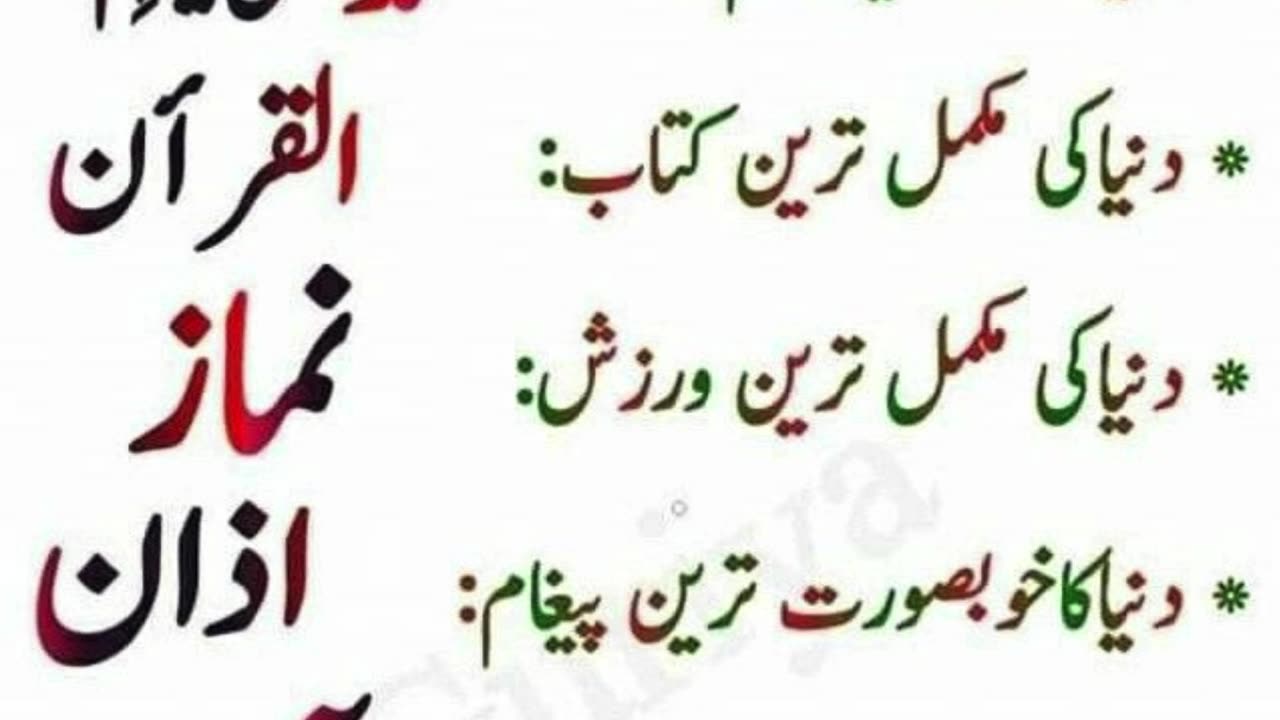 Islamic Best word
