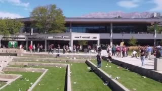 6 minutes after - Officers scramble to secure an area