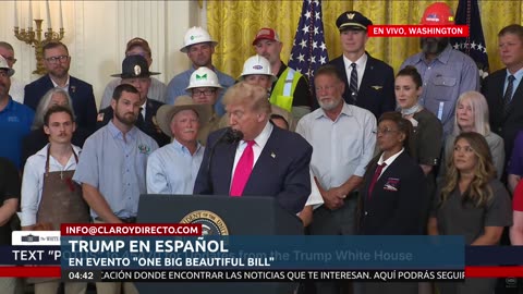 EN VIVO Y EN ESPAÑOL: Trump lidera el gran evento “One Big Beautiful Event” desde la Casa Blanca